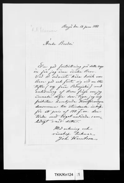 TKK/Kn124, Knutson, Johan, 12.1.1880
