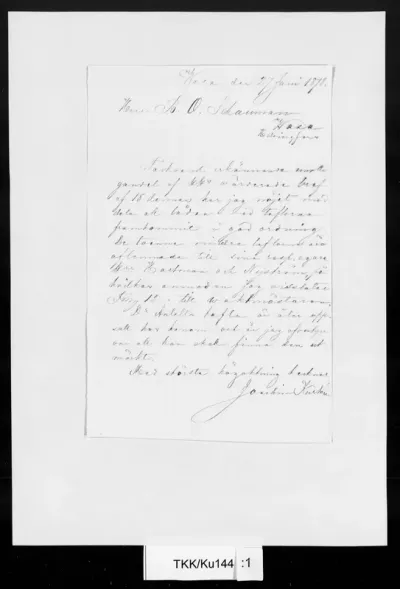 TKK/Ku144, Kurtén, Joachim, 27.6.1878