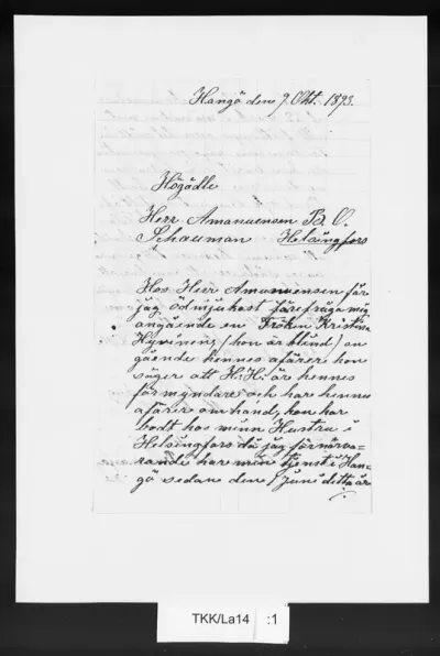 TKK/La14, Lauraeus, Leonhard, 9.10.1893