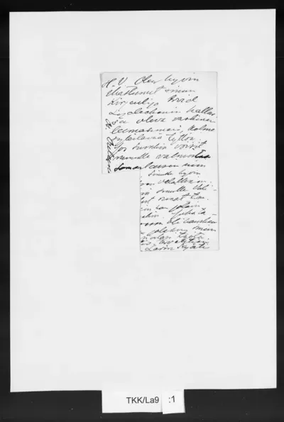 TKK/La9, Larin Kyösti [Larsson, Kyösti], [16.1.1918]