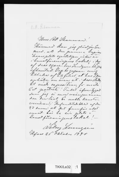 TKK/Le32, Lenngrén, Lilly, 26.10.1880