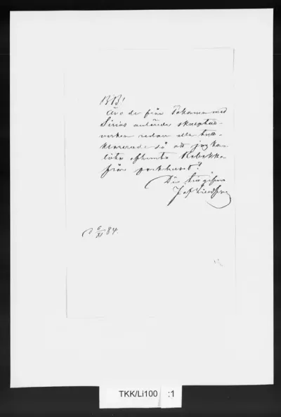 TKK/Li100, Lindfors, Julius af, 6.11.1884