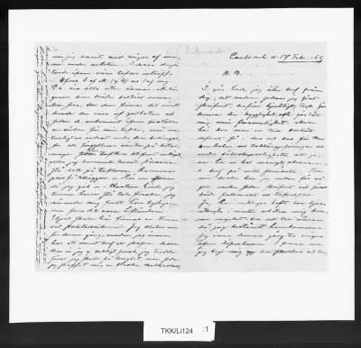 TKK/Li124, Lindholm, Berndt, 17.2.1866