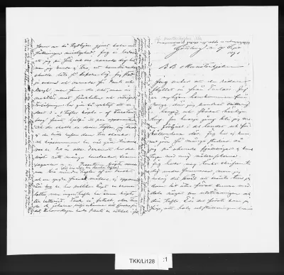 TKK/Li128, Lindholm, Berndt, 17.9.1891