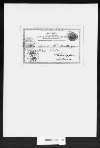 TKK/Li135, Lindholm, Berndt, 7.3.1896