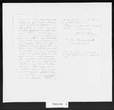 TKK/Li144, Lindholm, Berndt, 3.6.1870