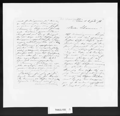TKK/Li155, Lindholm, Berndt, 4.6.1874