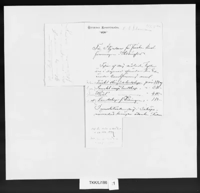 TKK/Li186, Lindholm, Berndt, [19.3.1879]