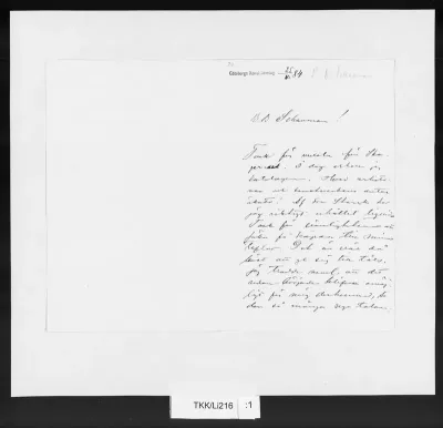 TKK/Li216, Lindholm, Berndt, 25.11?1884