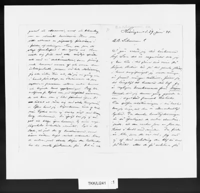 TKK/Li241, Lindholm, Berndt, 29.6.1888