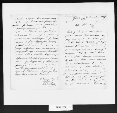 TKK/Li254, Lindholm, Berndt, 6.12.1887