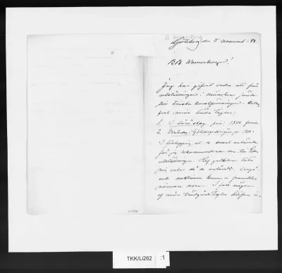 TKK/Li262, Lindholm, Berndt, 5.11.1888