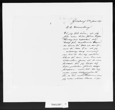 TKK/Li267, Lindholm, Berndt, 24.6.1898