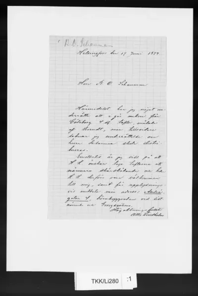 TKK/Li280, Lindholm, Otto, 17.6.1877