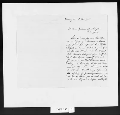 TKK/Li298, Lindqvist, Rurik, 05.02.1905