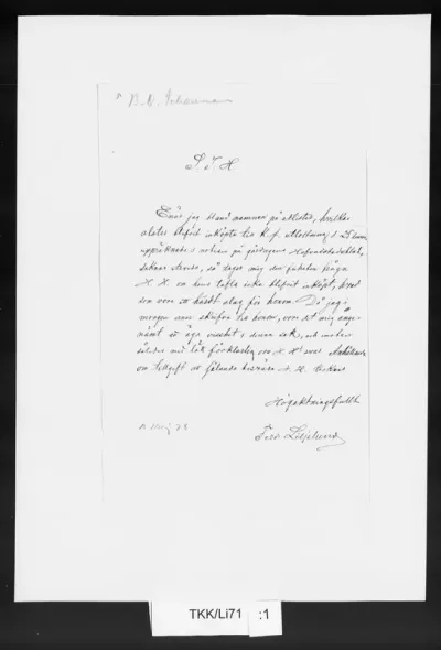 TKK/Li71, Liljelund, Ferdinand, [18.5.1878]