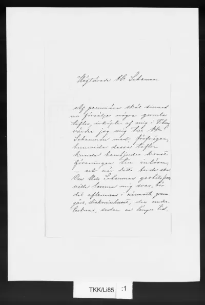 TKK/Li85, Lindeman, Leonard, 9.2.1885