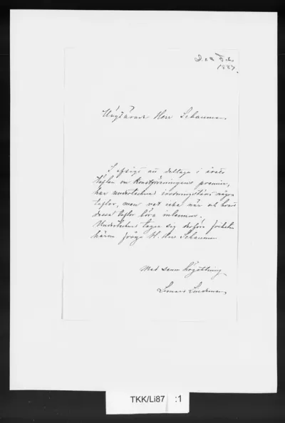 TKK/Li87, Lindeman, Leonard, 28.2.1887