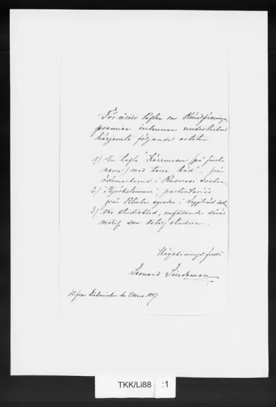 TKK/Li88, Lindeman, Leonard, 2.3.1887