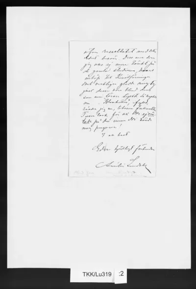 TKK/Lu319, Lundahl, Amelie, 19.1.1882