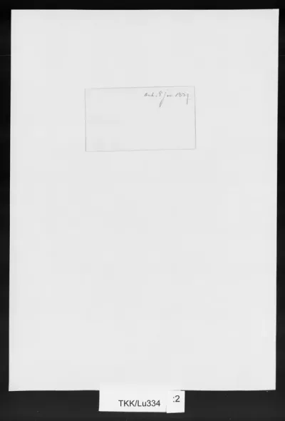 TKK/Lu334, Lundahl, Amelie, [5.1.1889], käyntikortti
