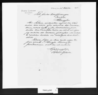 TKK/Ly343, Lydecken, Robert, 16.10.1881