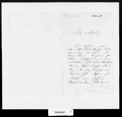 TKK/Ma21, Mannerheim, August, s.d.