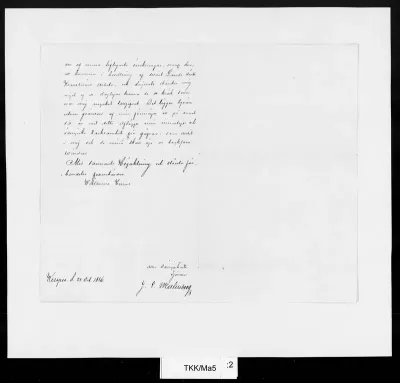 TKK/Ma5, Malmborg, J. E. (?), 24.10.1856