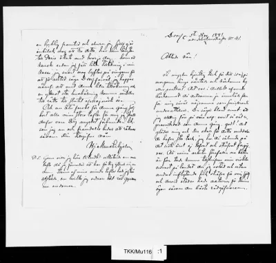 TKK/Mu116, Munsterhjelm, Hjalmar, 5.11.1881
