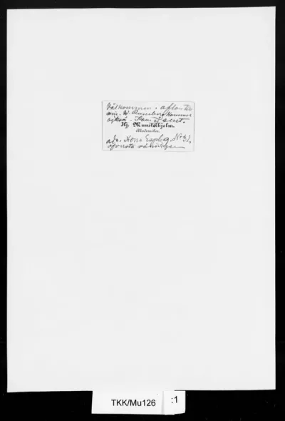 TKK/Mu126, Munsterhjelm, Hjalmar, [6.9.1890], käyntikortti