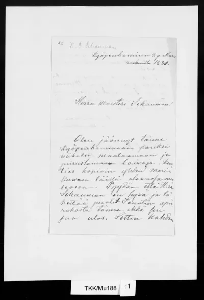 TKK/Mu188, Muukka, Elias, 2.11.1880