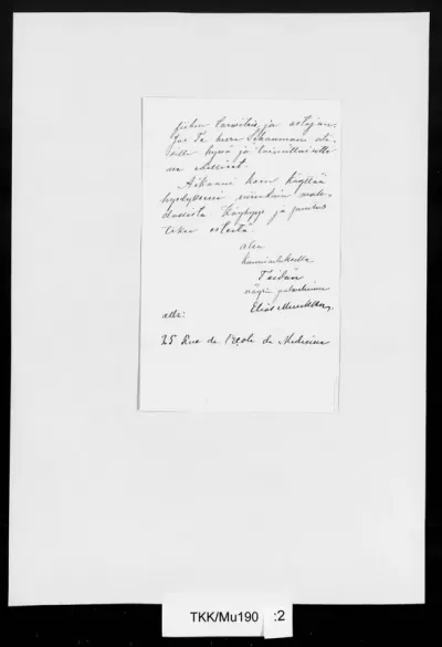 TKK/Mu190, Muukka, Elias, 27.2.1881