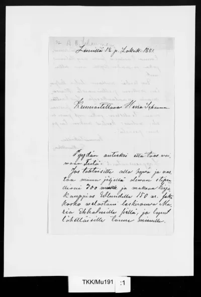 TKK/Mu191, Muukka, Elias, 12.10.1881