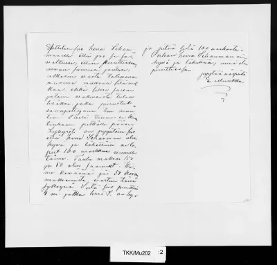 TKK/Mu202, Muukka, Elias, 31.12.1884