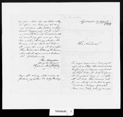 TKK/Mu86, Munsterhjelm, Hjalmar, 14.8.1864