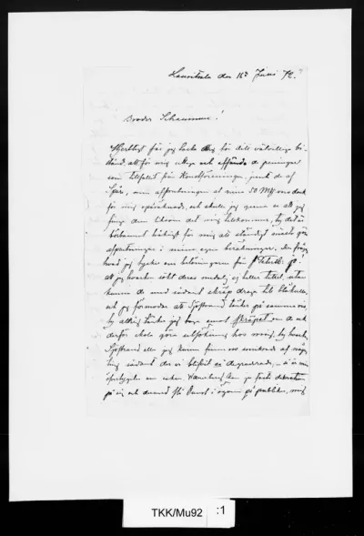 TKK/Mu92, Munsterhjelm, Hjalmar, 16.6.1872