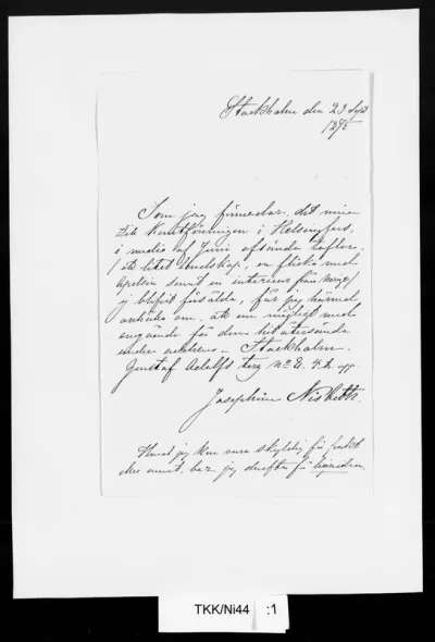 TKK/Ni44, Nisbeth, Josephine, 23.9.1875