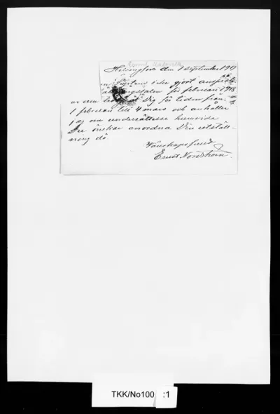 TKK/No100, Nordström, Ernst, 01.09.1917