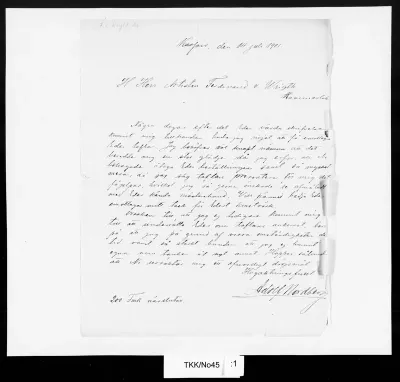 TKK/No45, Nordberg, Adolf, 14.07.1901
