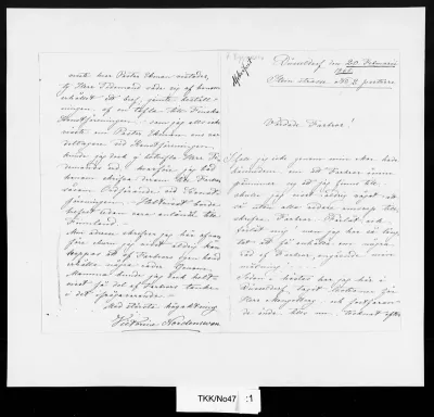 TKK/No47, Nordenswan, Victorine, 20.2.1865