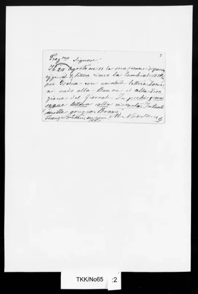 TKK/No65, Nordmann, Matilda von, 3.9.1883