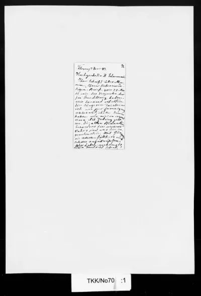 TKK/No70, Nordmann, Matilda von, 2.12.1883