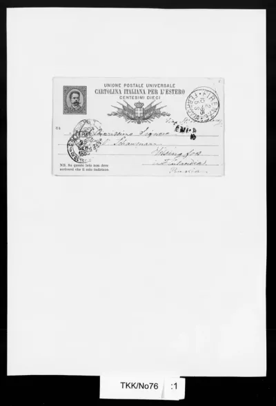 TKK/No76, Nordmann, Matilda von, 2.10.1885