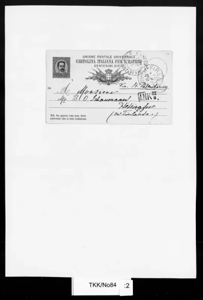 TKK/No84, von Nordmann, Matilda & Maria, 17.8.1887