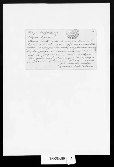 TKK/No89, von Nordmann, Matilda & Maria, 10.4.1889