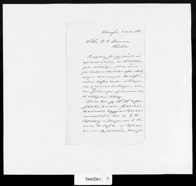TKK/Öh1, Öhberg, Victor (?), 2.12.1881