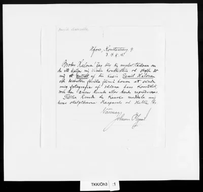 TKK/Öh3, Öhquist, Johannes, 14.10.1912