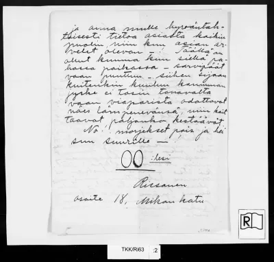 TKK/Ri63, Rissanen, Juho, 29.07.1914