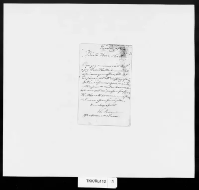 TKK/Ru112, Runeberg, Walter, 7.7.1888