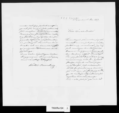 TKK/Ru124, Runeberg, Walter, 13.12.1889